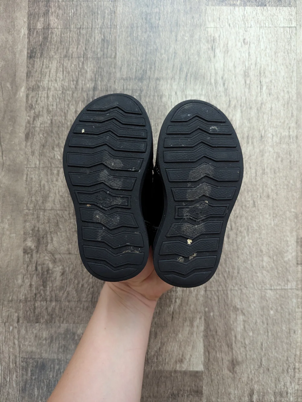 OshKosh B'gosh Black Kids Velcro Dress Shoes